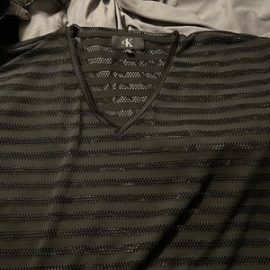 Calvin Klein swimsuit coverup with pockets.